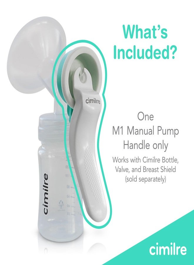 Cimilre M1 Manual Breast Pump Handle, Converts Any Cimilre Collection Kit into a Manual Breast Pump, No Power Needed, Perfect for Travel or As Backup Solution - Image 2